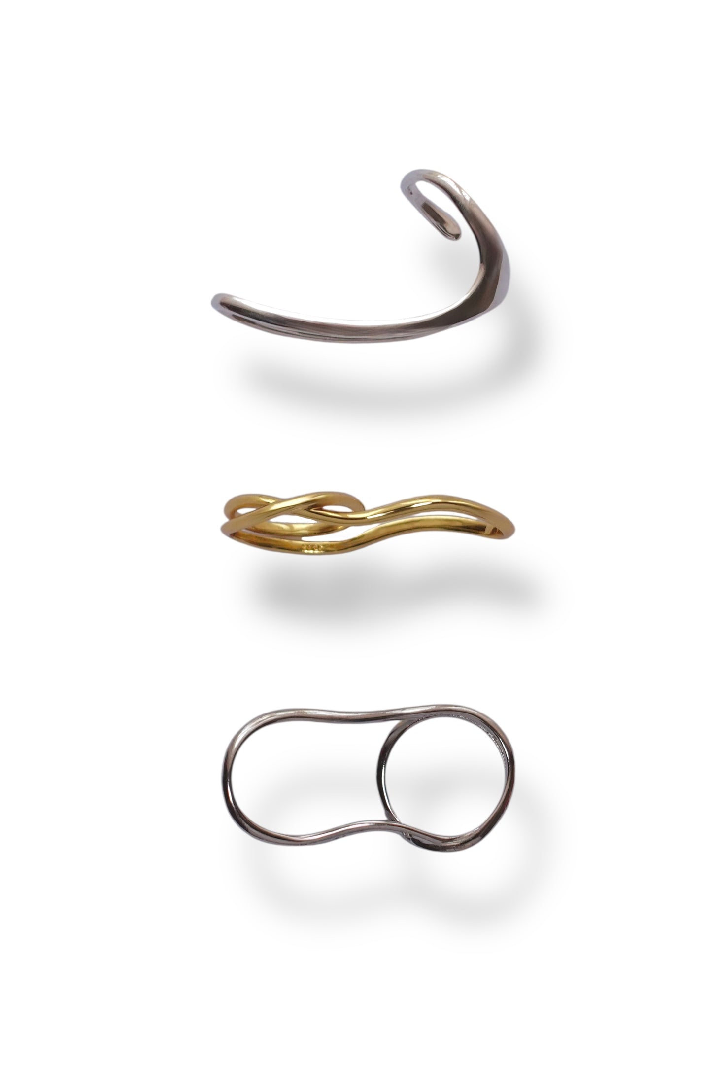 Jee Double-Ring Silver